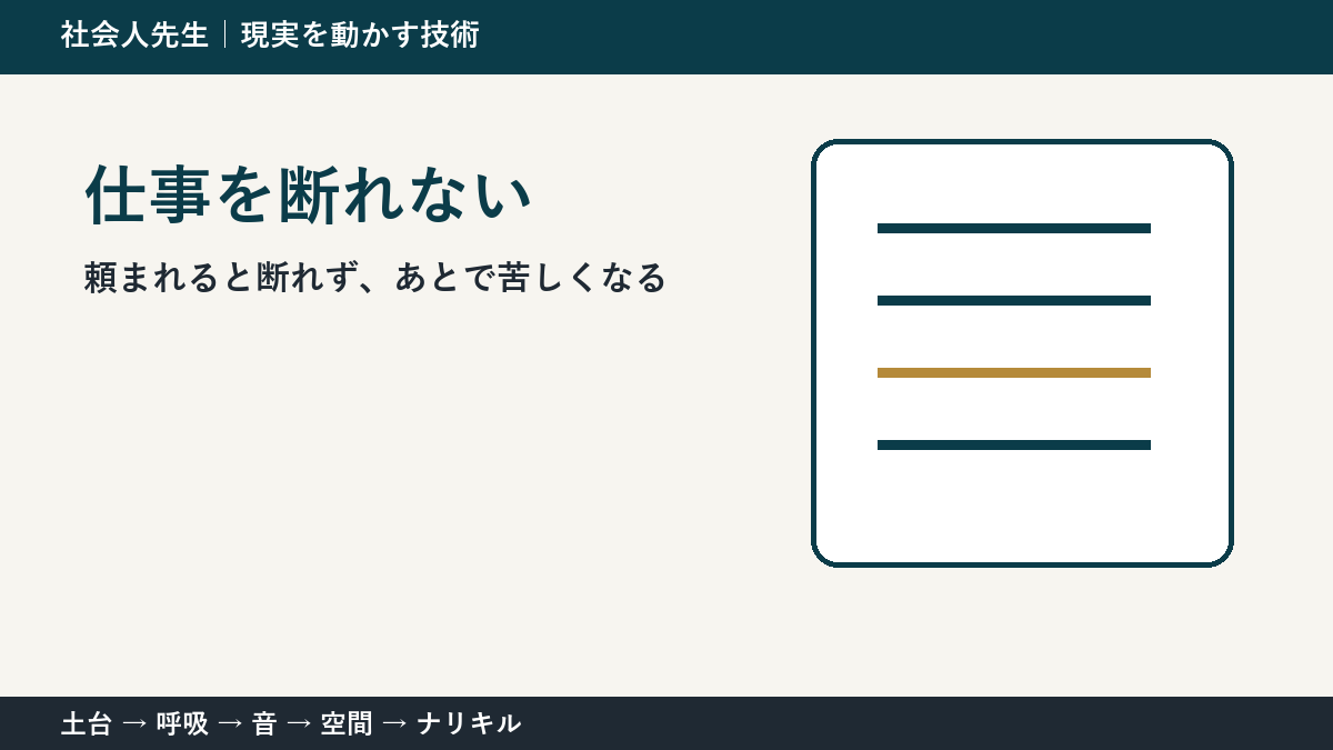 仕事の断り方に迷ったら｜「NO」ではなく条件を返す考え方