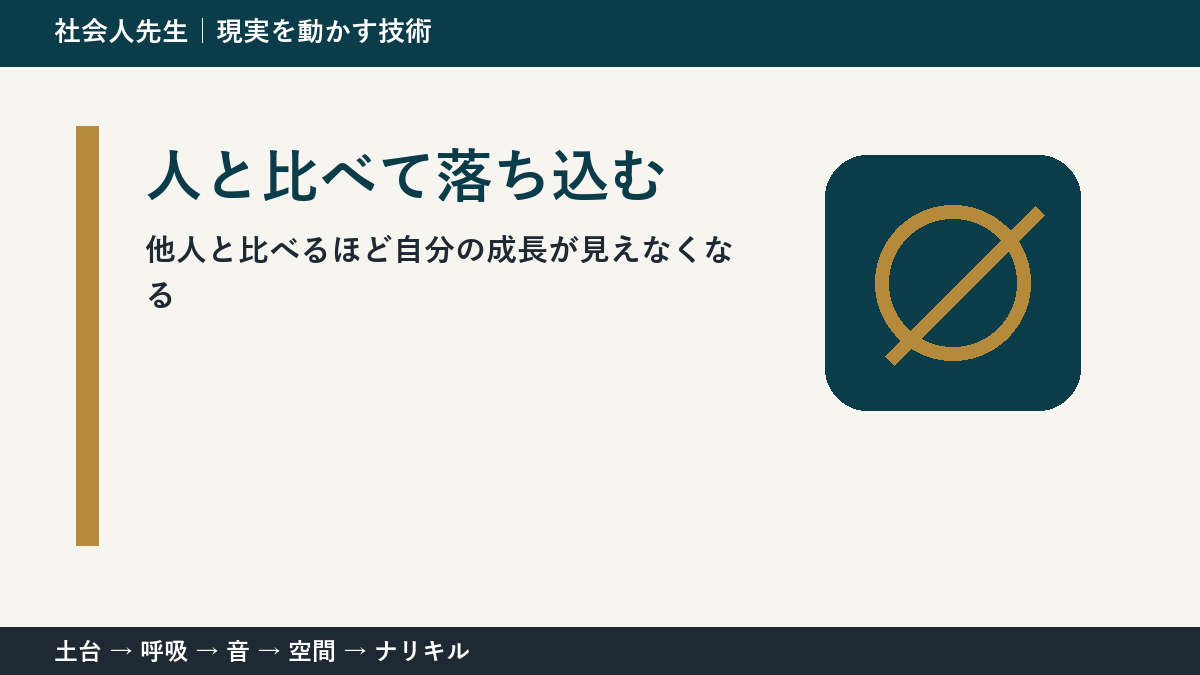 人と比べるほど成長が見えなくなるとき｜比較する単位をそろえる
