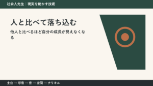 他人と比較して自信をなくす理由｜結果ではなく行動を借りる