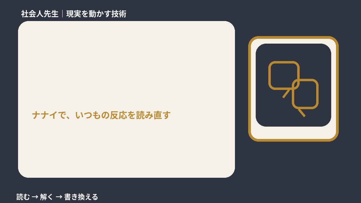 説明しても伝わらないに迷ったら｜迷いを整理して次の一手を決めやすくするとき、どうする？｜事実と解釈を分ける
