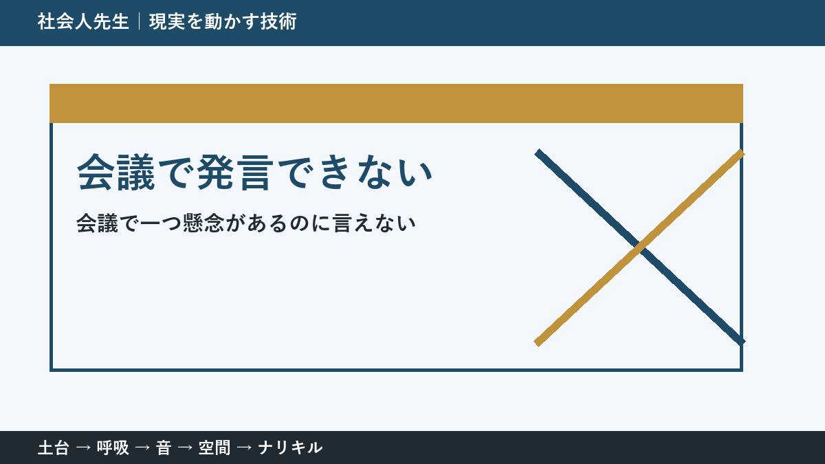 会議で発言できないとき｜空気を壊さず懸念を伝える方法