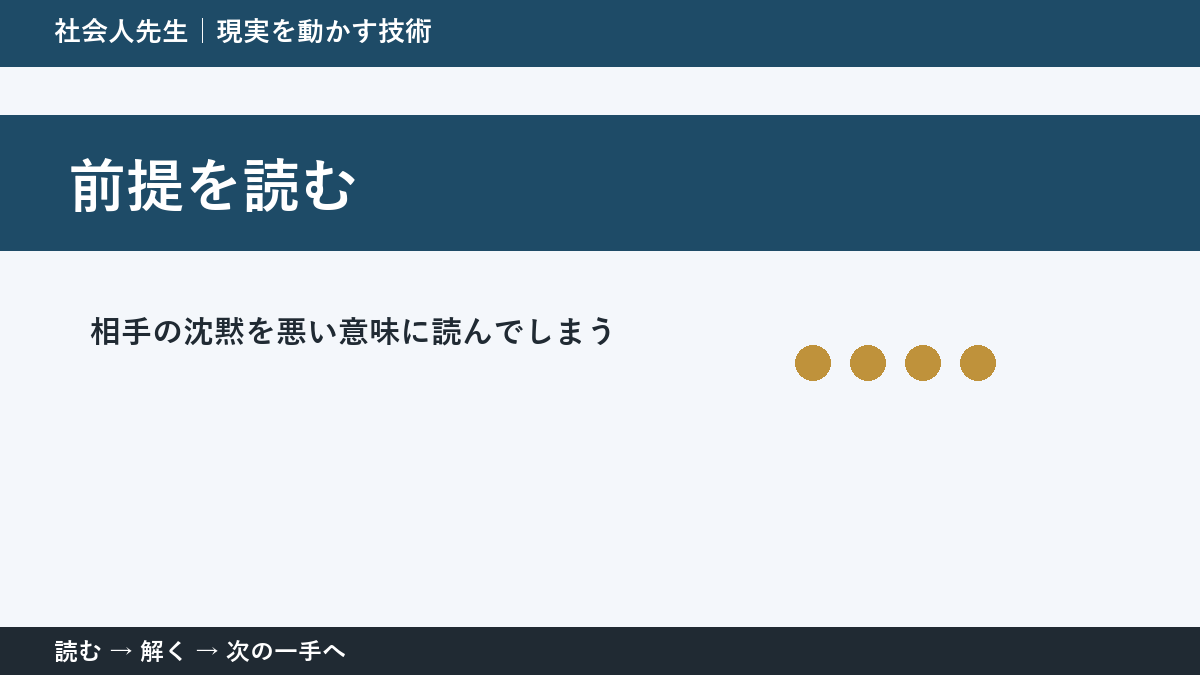 決められないときは、判断基準を先に読む｜メッセージを送ったあとの待ち時間の前提を読む