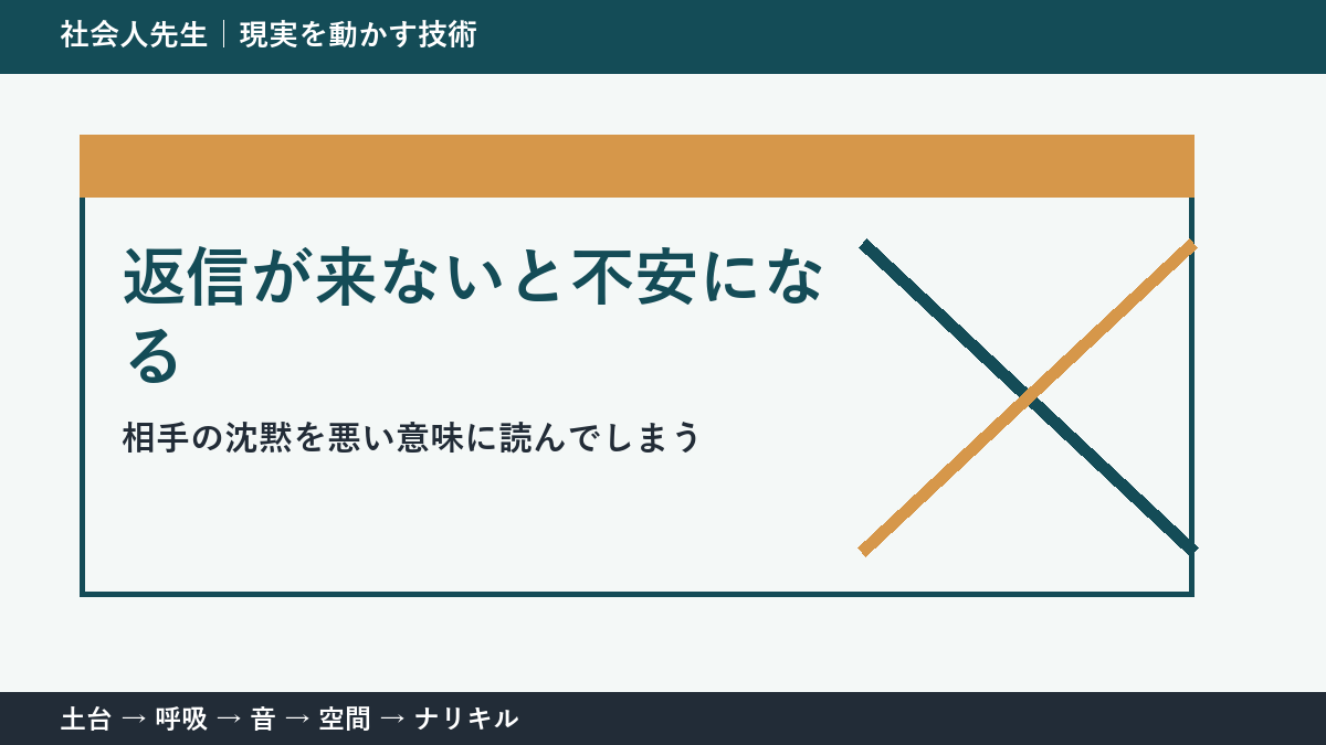 返信が来ないと不安になるとき|事実と想像を分ける3つの見方