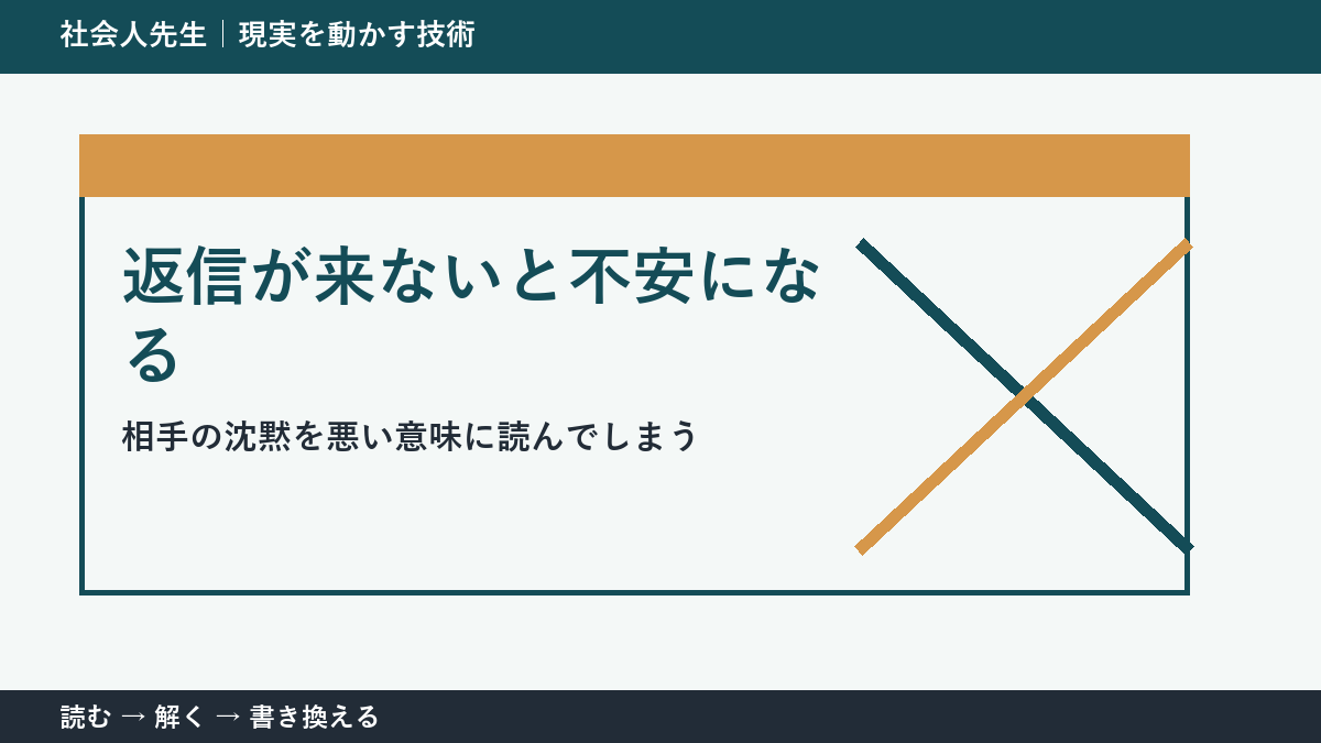 返事が来ないと「怒らせた？」と思うとき｜不安を小さくする考え方