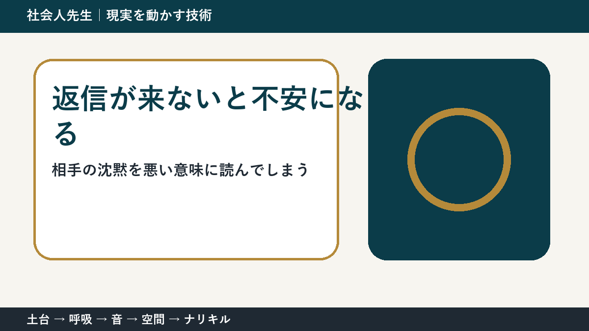 返事が来ないと「怒らせた？」と思うとき｜不安を小さくする考え方