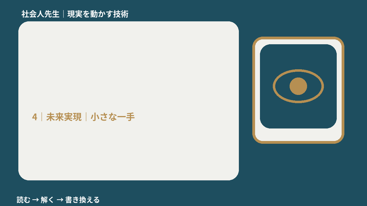 やる気が出ないならどうする？｜迷いを整理して次の一手を決めやすくするとき、未来へつながる次の一手は？｜小さな一手