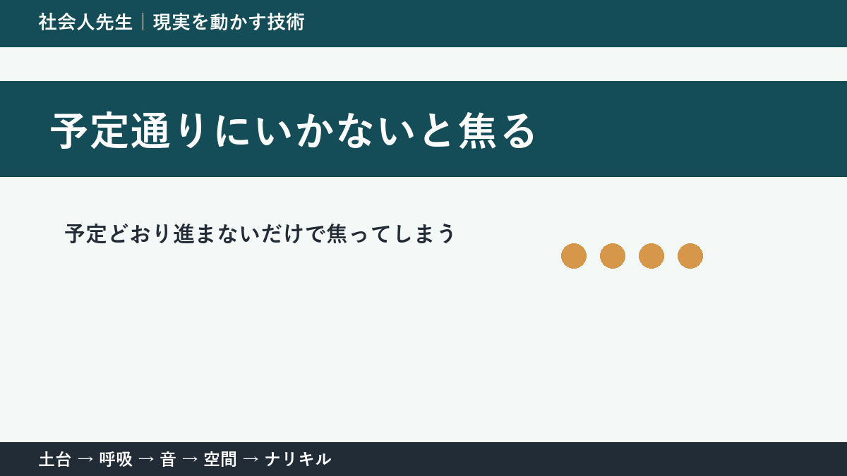 予定が崩れた日は失敗?|計画を「仮説」として読み直す方法