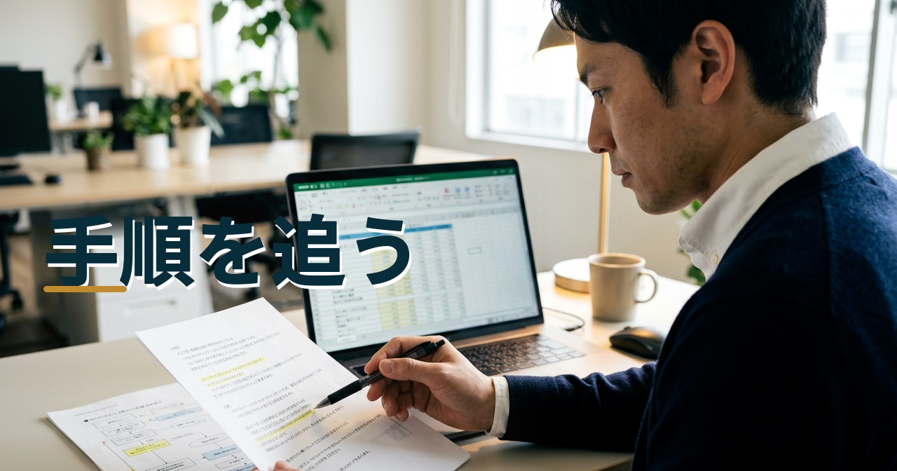手順を追う