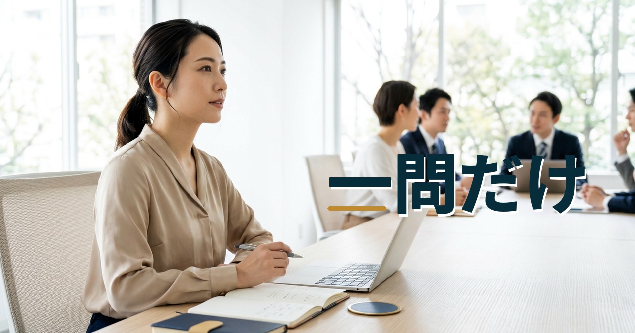一問だけ