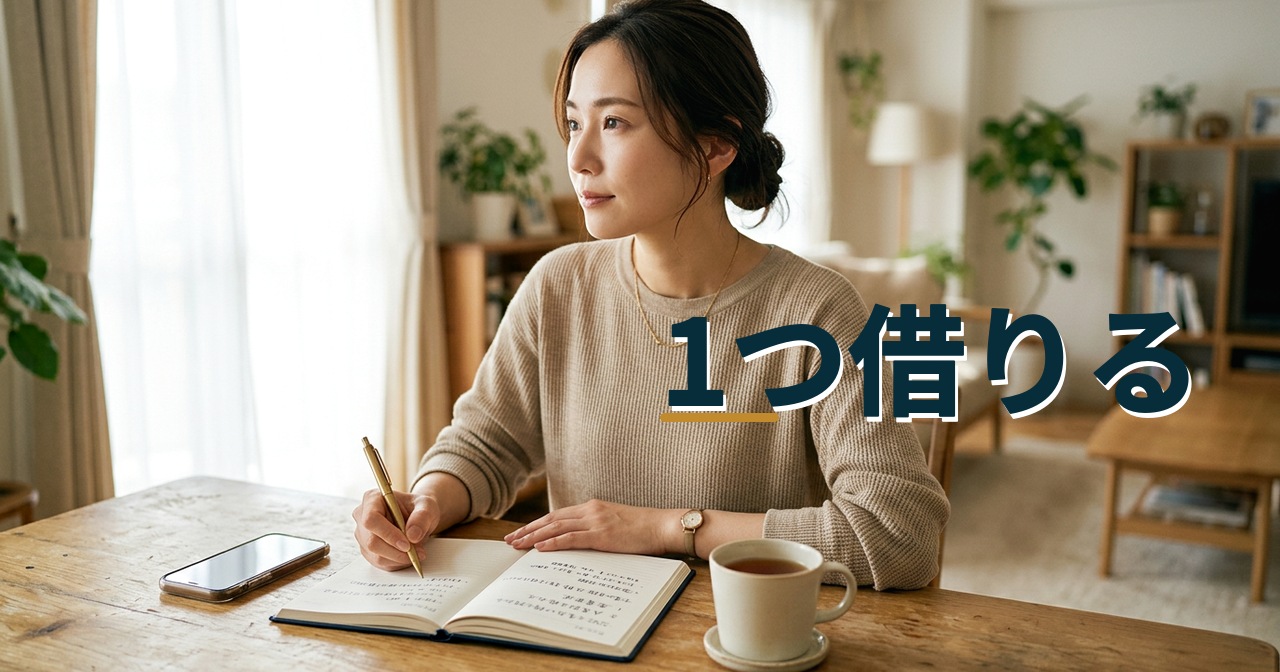 1つ借りる