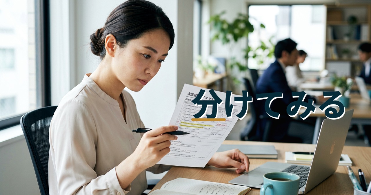 分けてみる