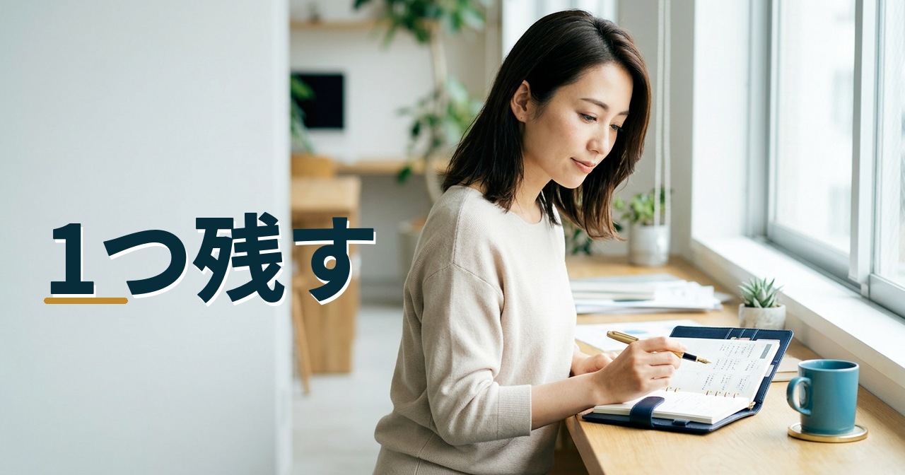 1つ残す