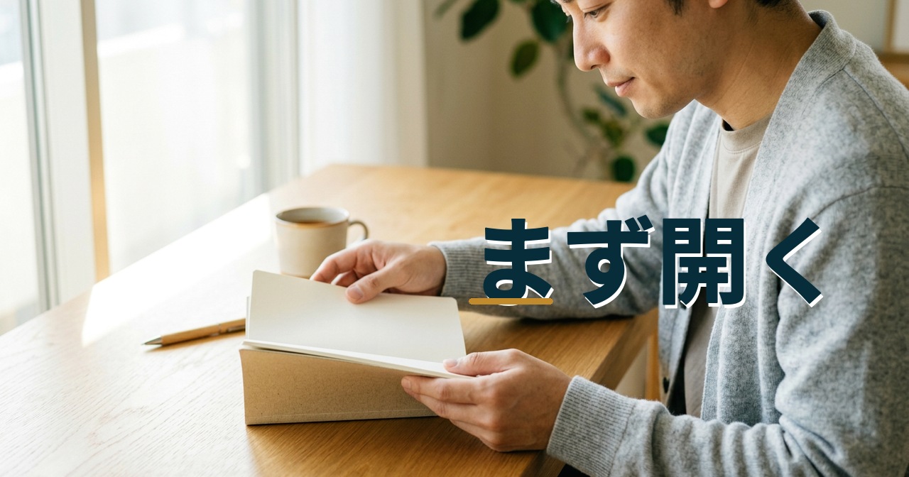 まず開く