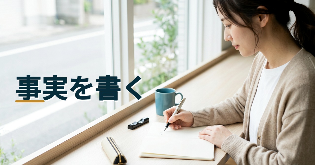事実を書く