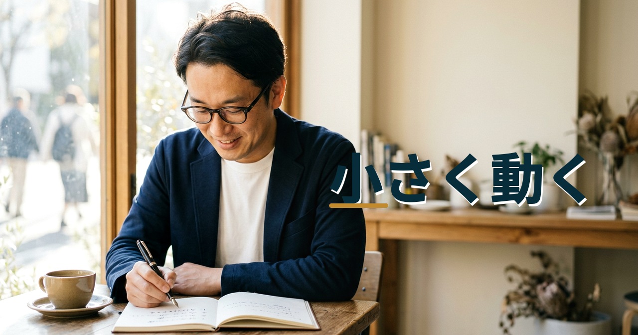 小さく動く