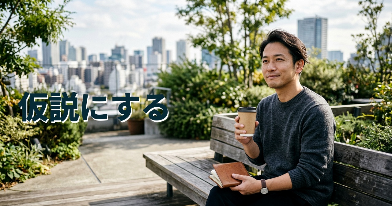 仮説にする