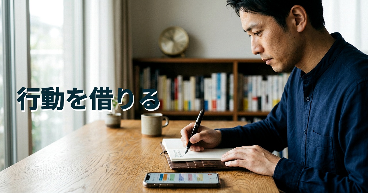 行動を借りる