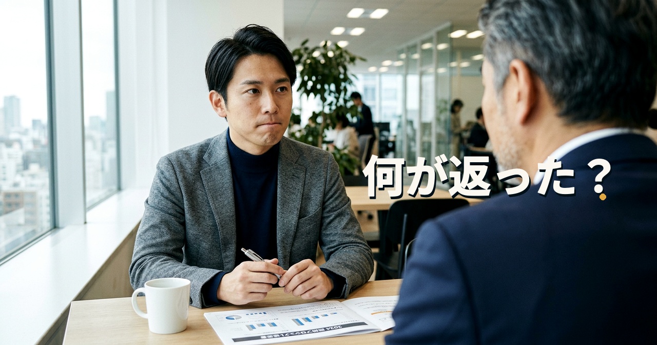 何が返った？