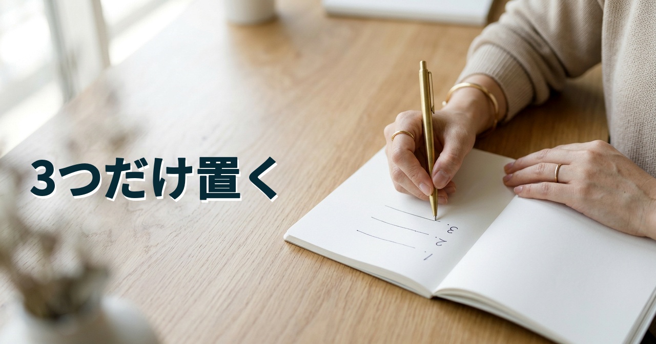 3つだけ置く