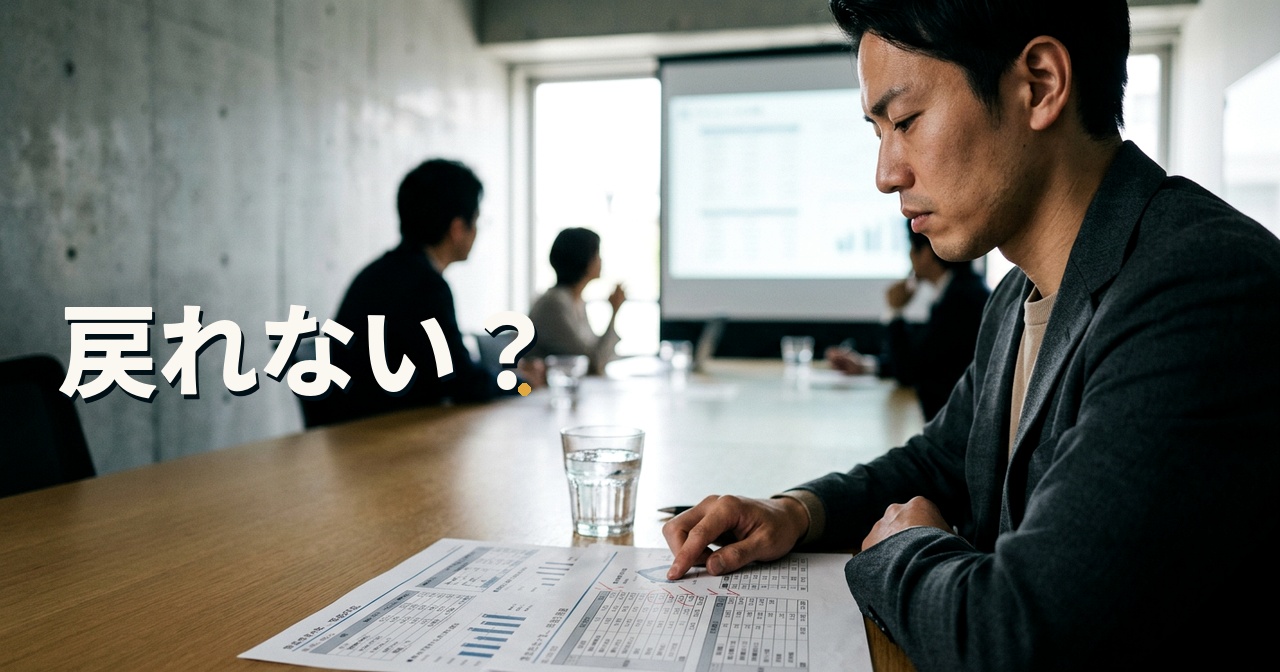 戻れない？