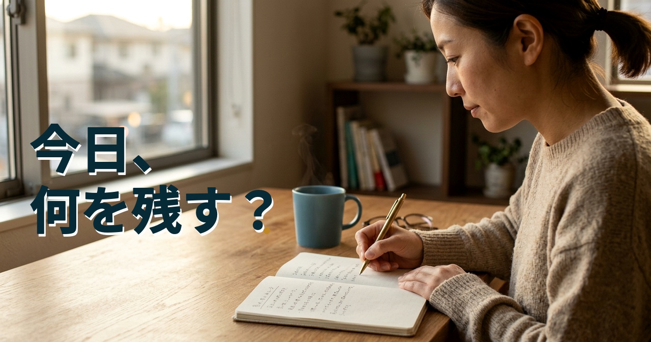 今日、何を残す？