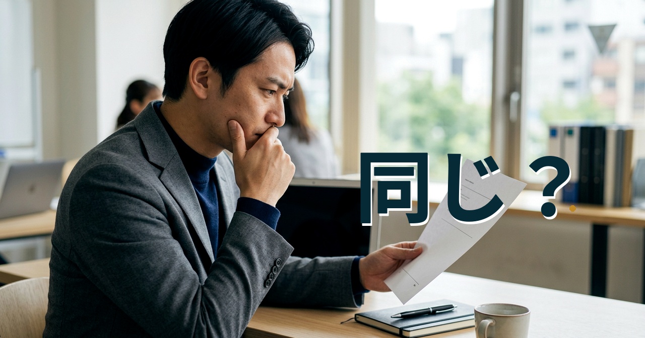 同じ？