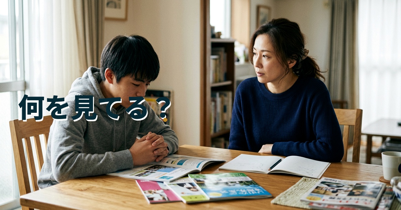 何を見てる？