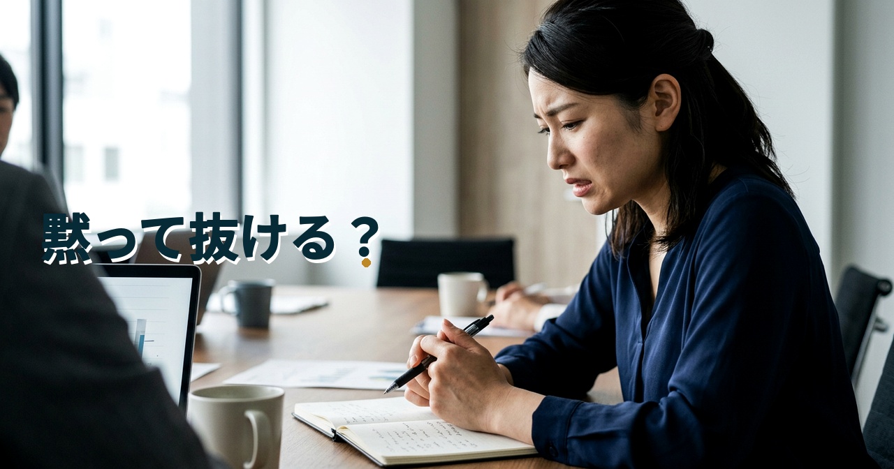 黙って抜ける？