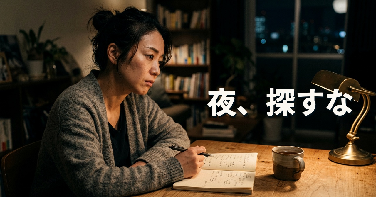 夜、探すな