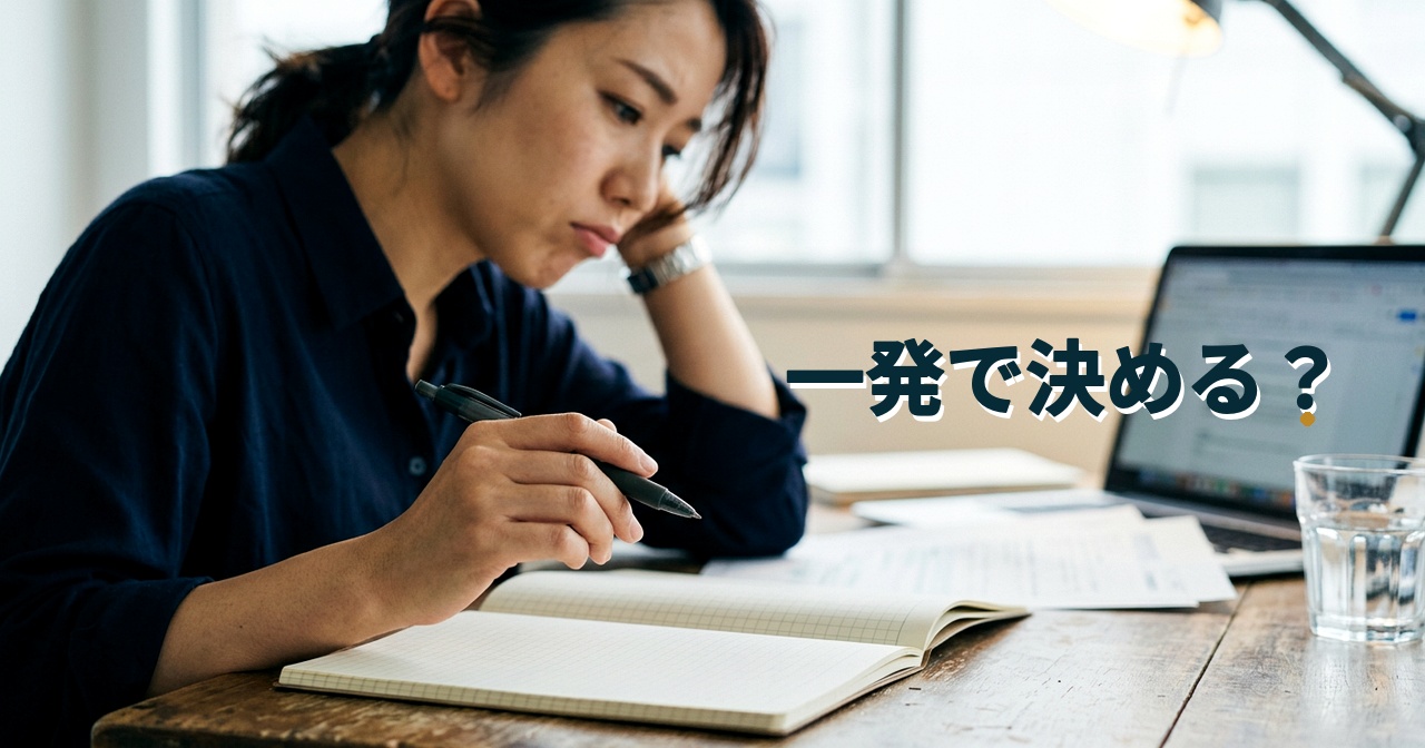 一発で決める？