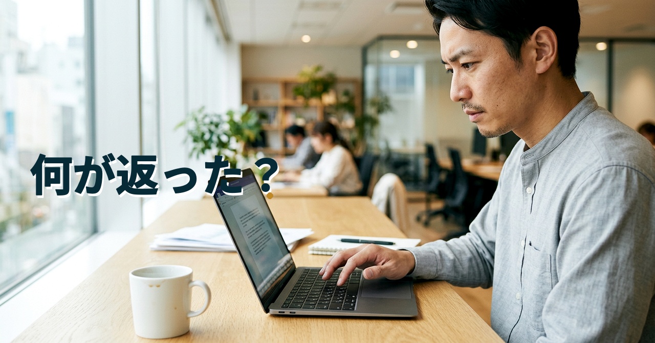 何が返った?