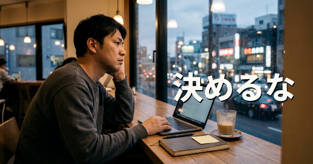 決めるな