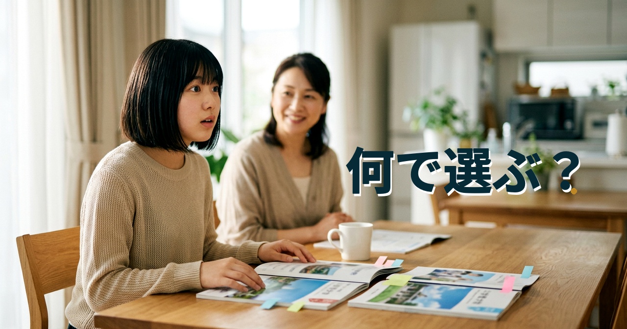 何で選ぶ？