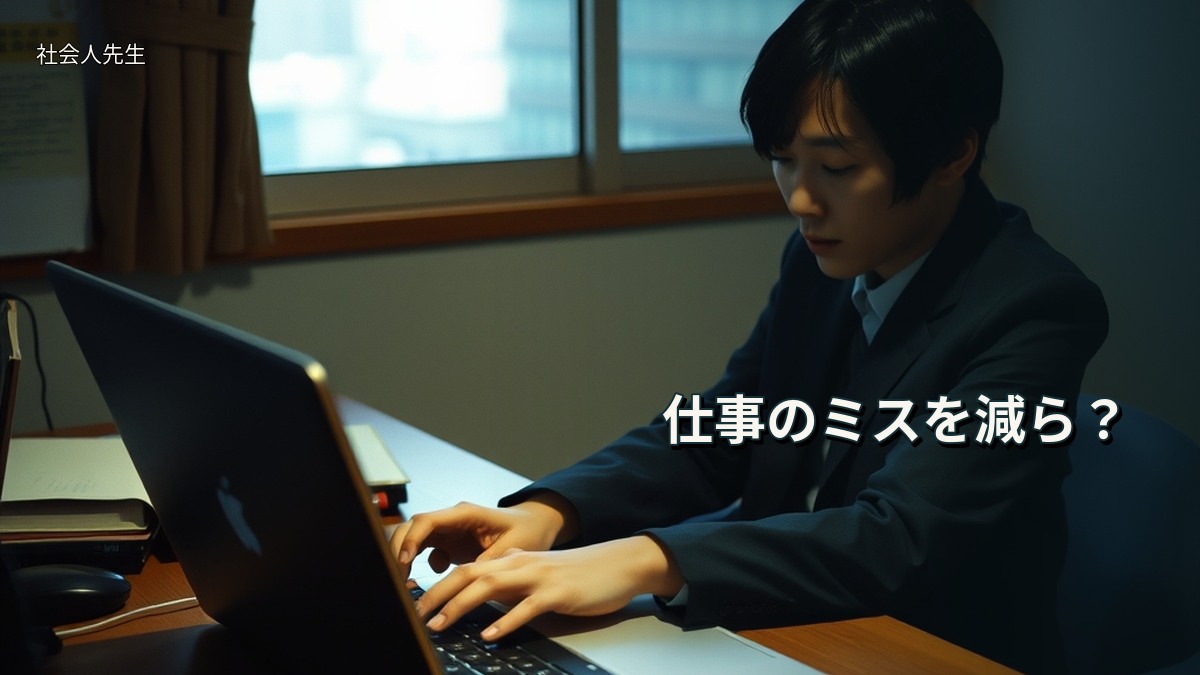 仕事のミスを減ら？