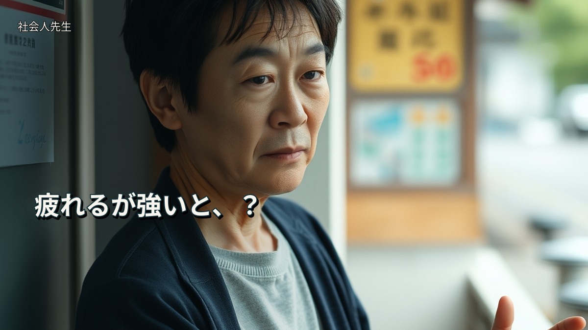 疲れるが強いと、？