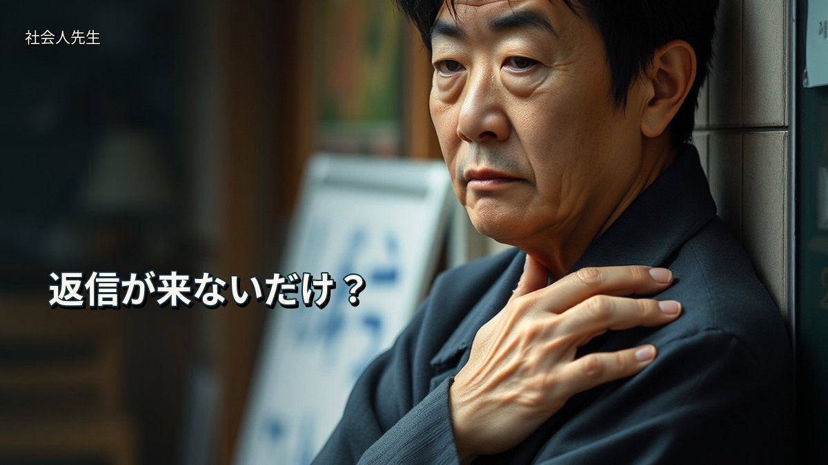 返信が来ないだけ?