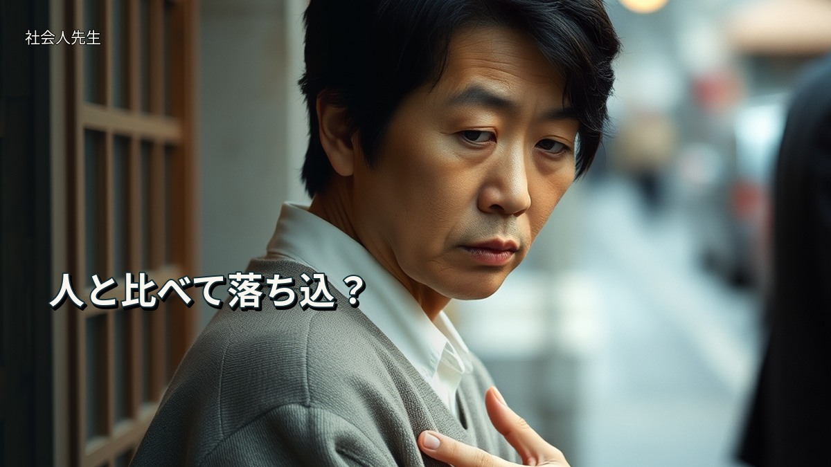 人と比べて落ち込？