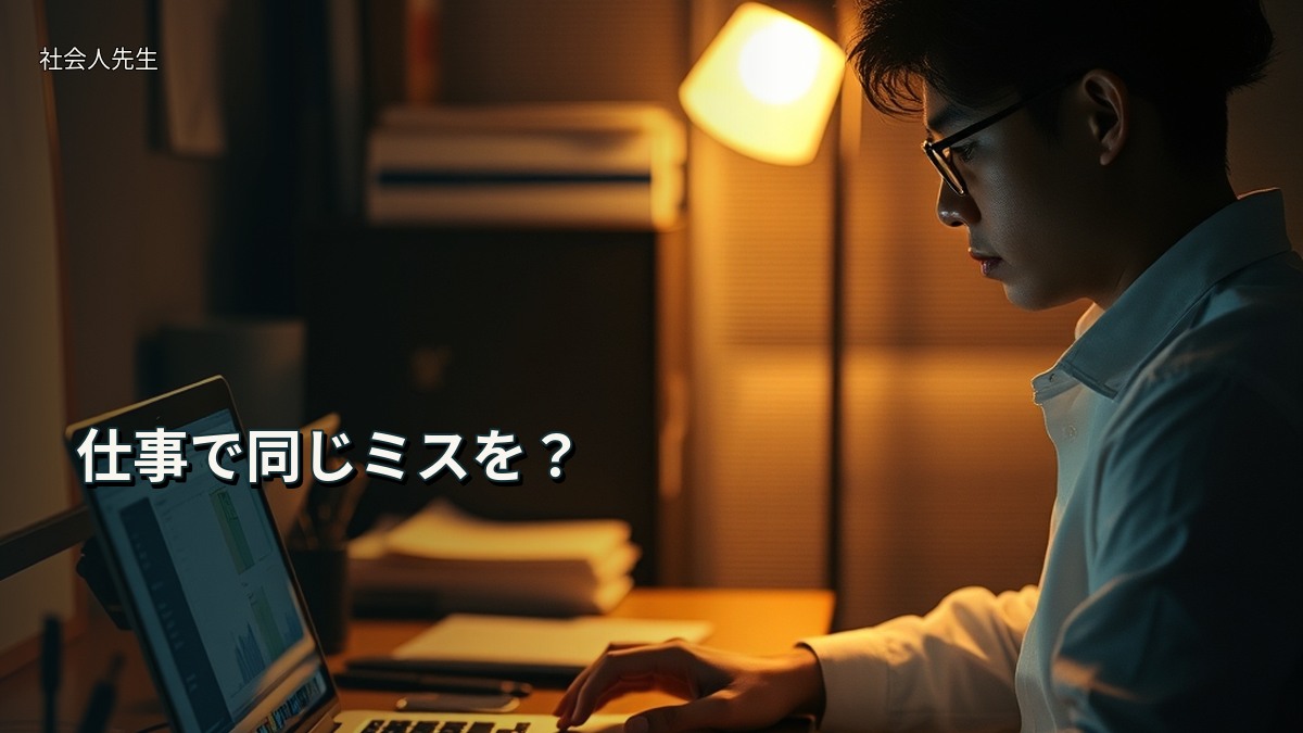 仕事で同じミスを？