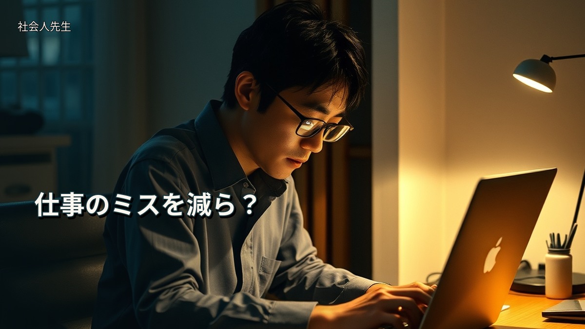 仕事のミスを減ら?