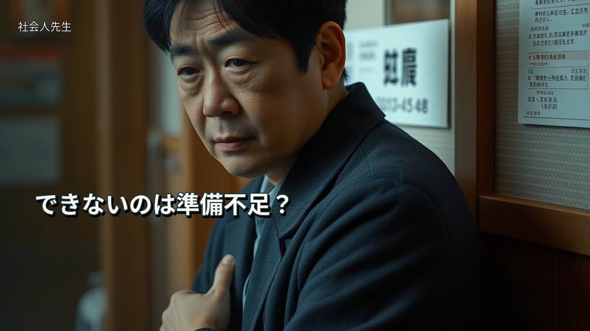 できないのは準備不足？