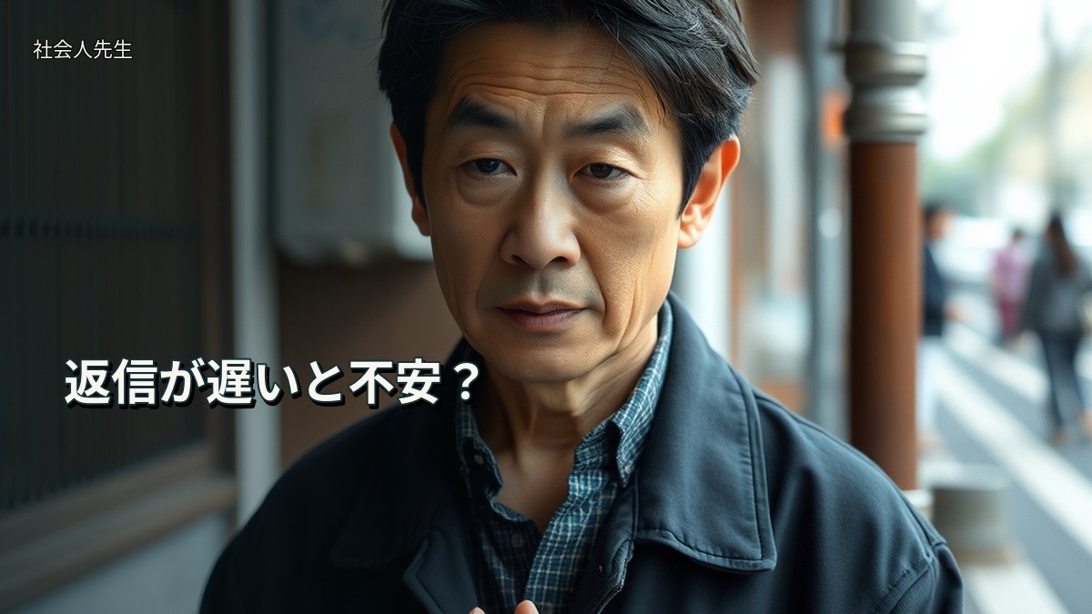 返信が遅いと不安？