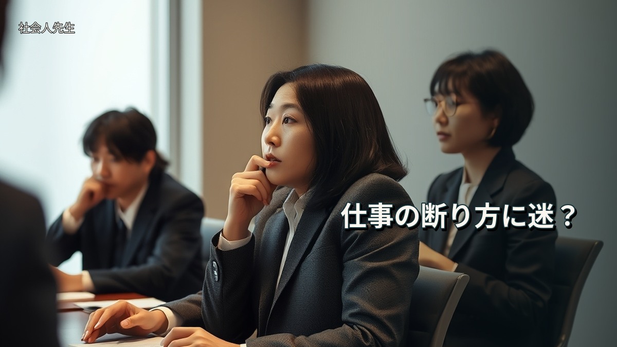 仕事の断り方に迷?