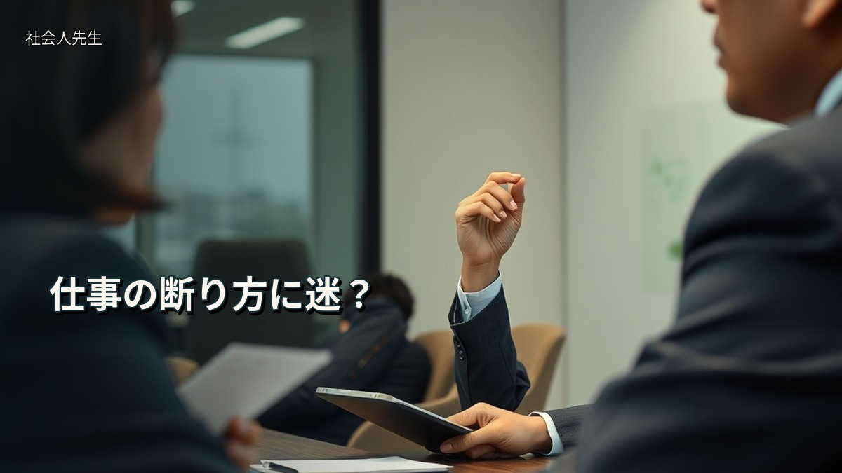 仕事の断り方に迷？
