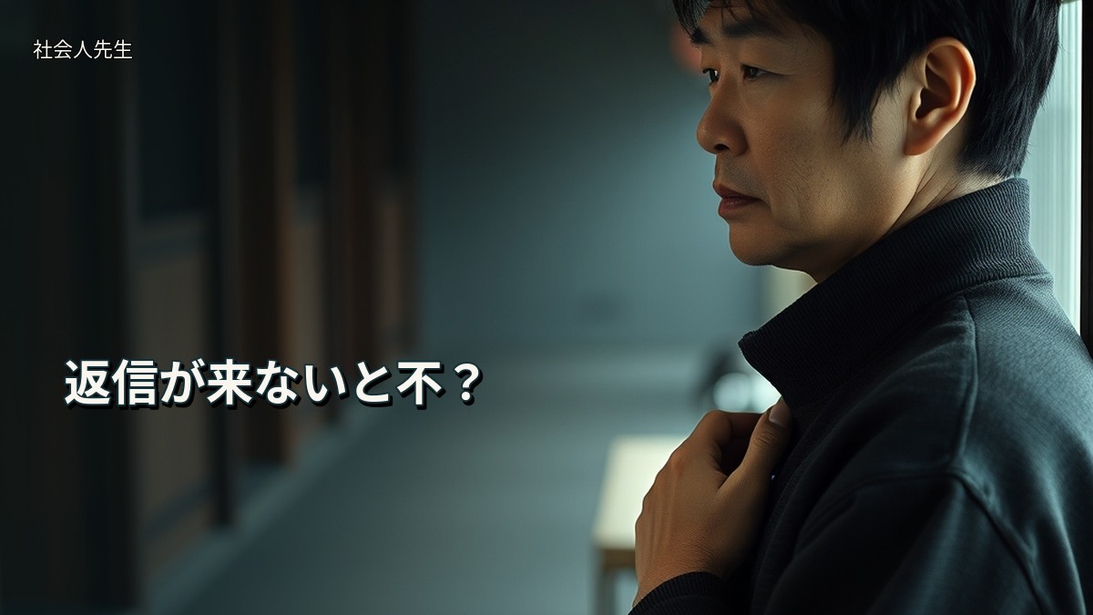 返信が来ないと不？