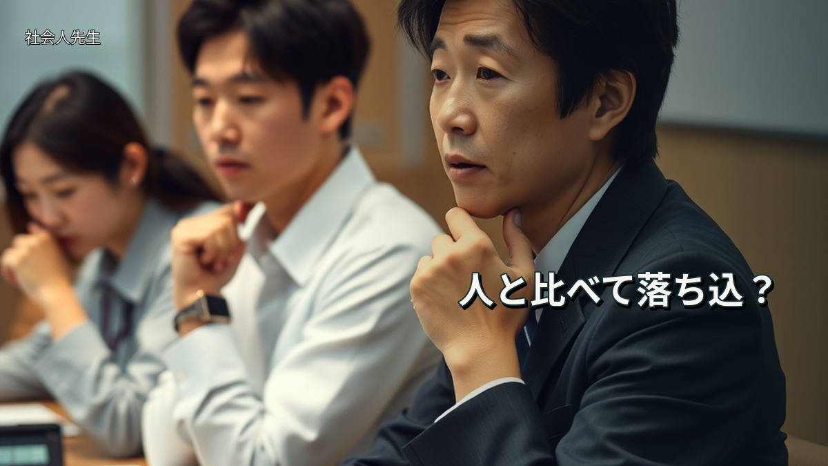 人と比べて落ち込？