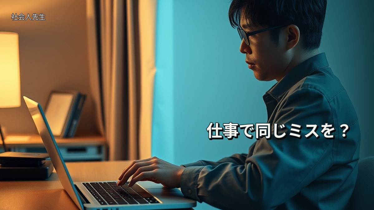 仕事で同じミスを？