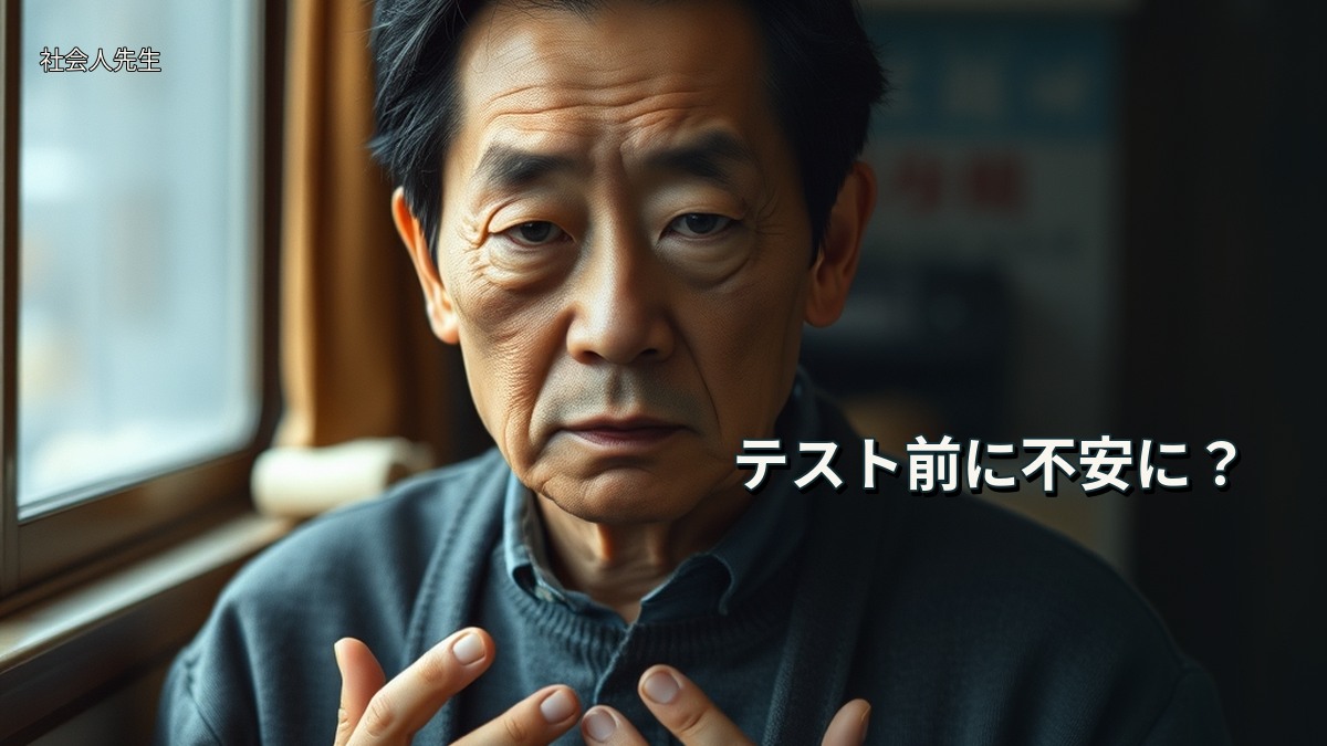 テスト前に不安に?