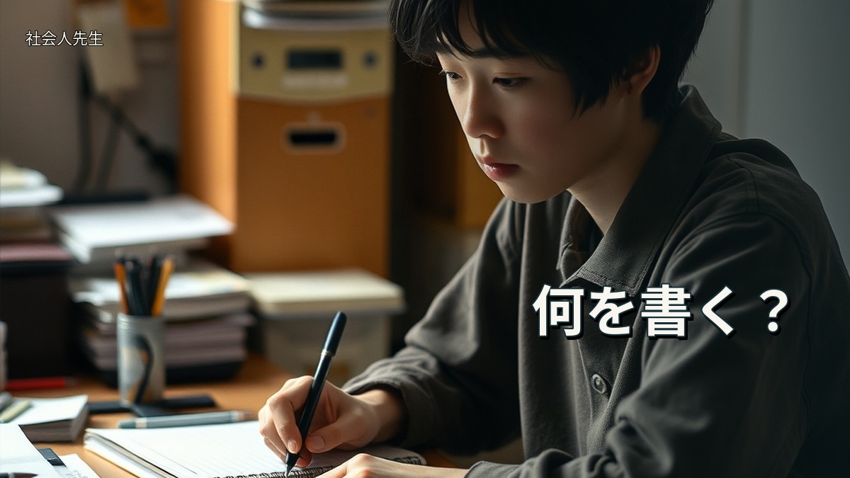 何を書く？