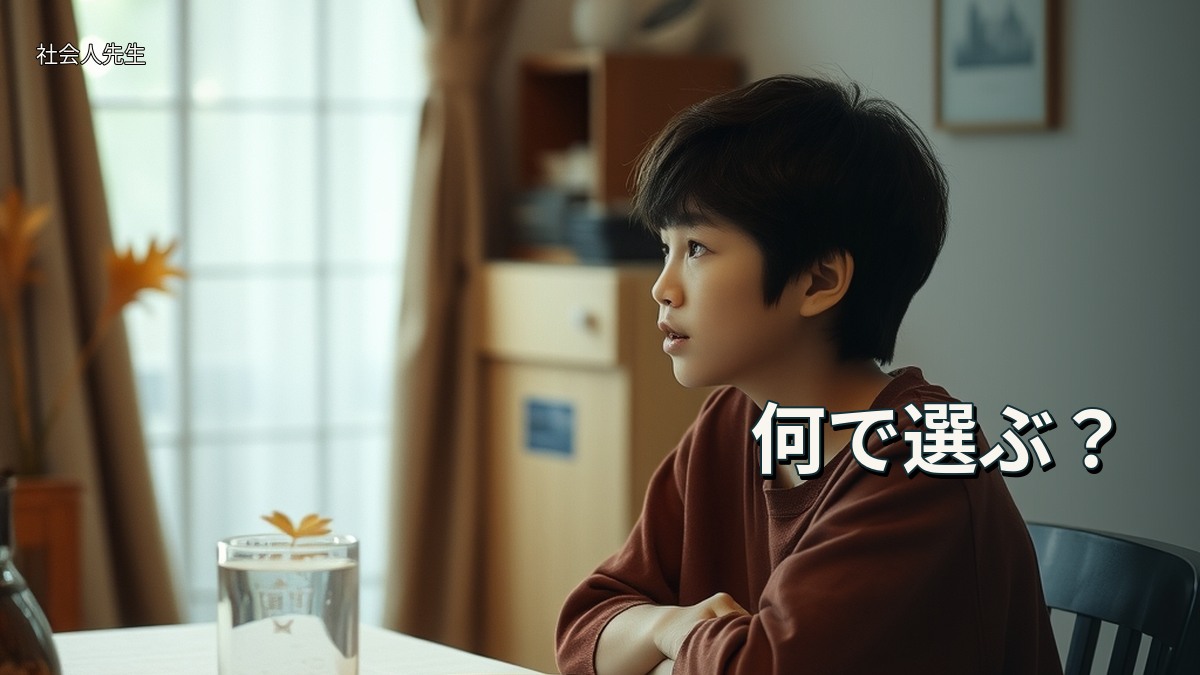 何で選ぶ？
