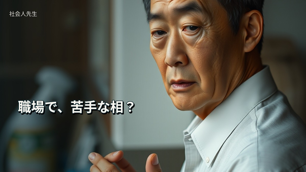 職場で、苦手な相？